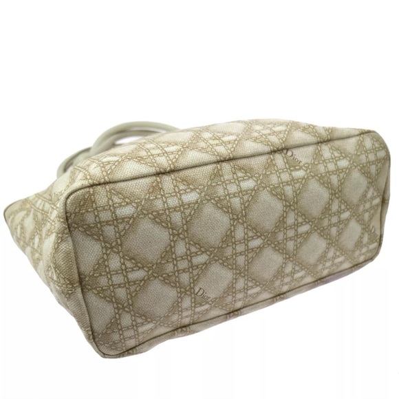 Christian Dior PVC Coated Canvas Leather Tote Bag - Picture 4 of 10